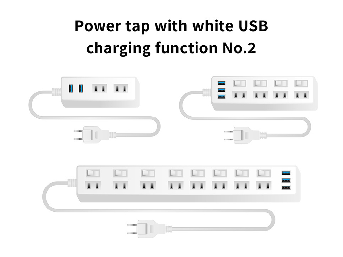 White power strip with USB charging function No.2
