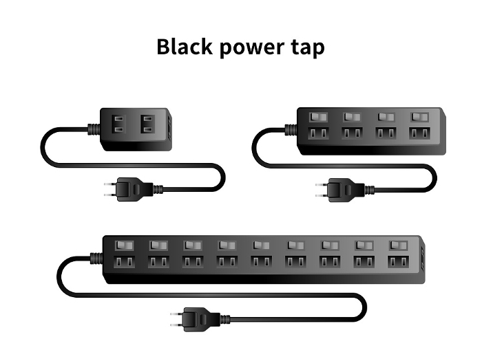 Black power strip