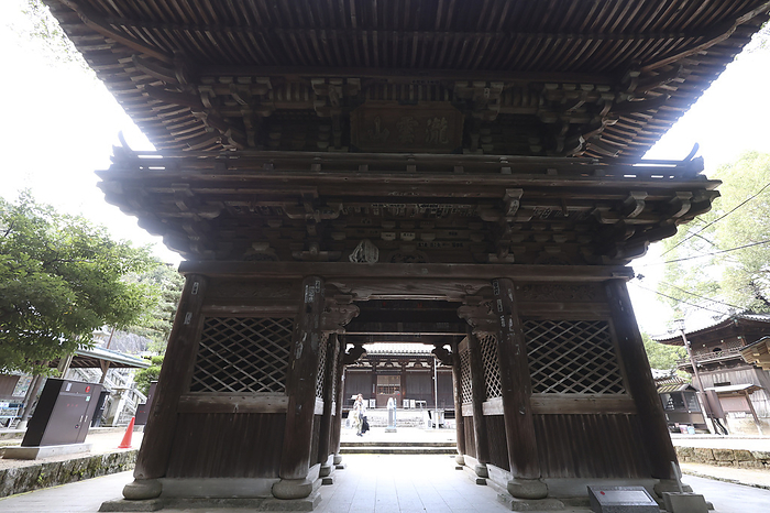 Niomon Gate of the 52nd Taisanji Temple 88 sacred places in Shikoku