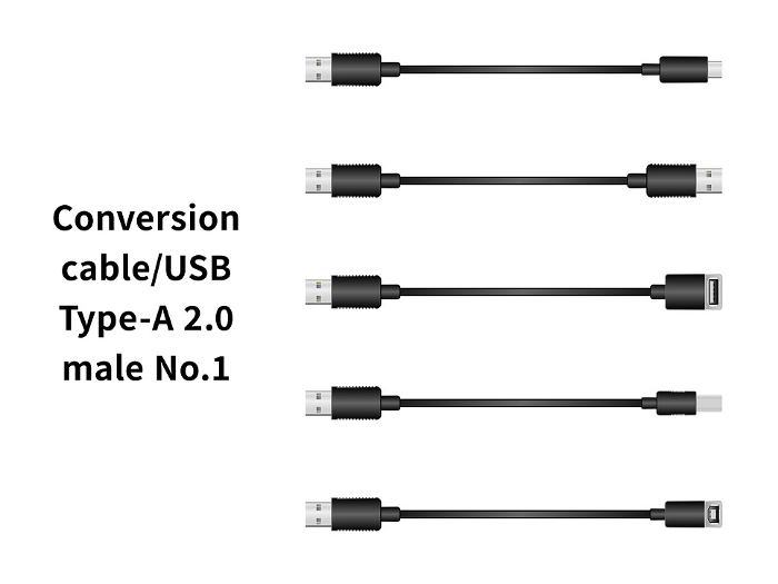 Conversion cable/USB Type-A 2.0 male No.1