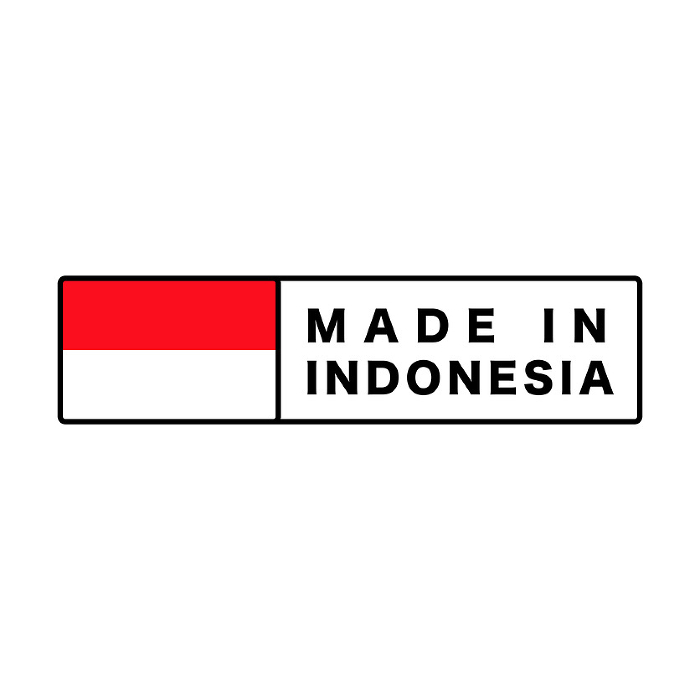 MADE IN INDONESIA icon. Made in Indonesia. Vector.