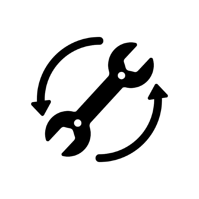 Reskilling, closing, repair Vector icon illustration