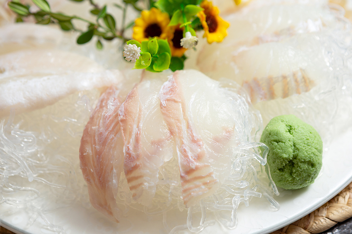 sashimi of white fish