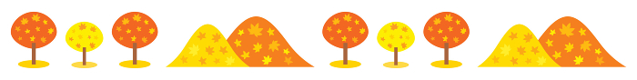 clip art of autumn leaves tree and mountain line-illpop.com