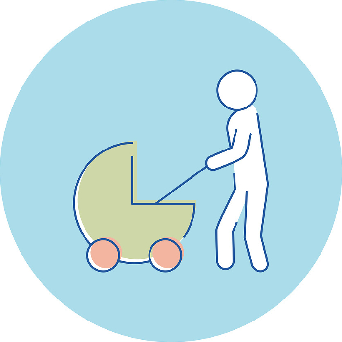 Icon 3 colors Benefits Vacation Leave Parental Leave