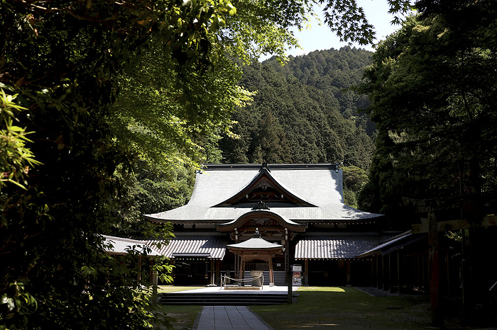 The main hall of No. 64 Maejinji Temple 88 sacred places in Shikoku