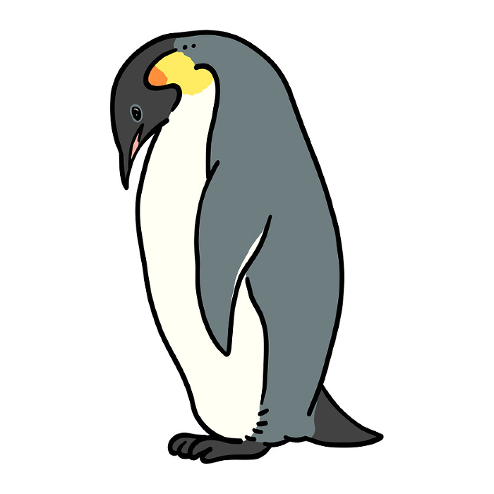Clip art of emperor penguin