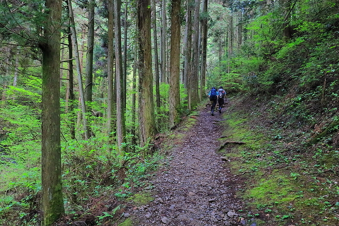Trails and climbers of Asama One, Tokyo