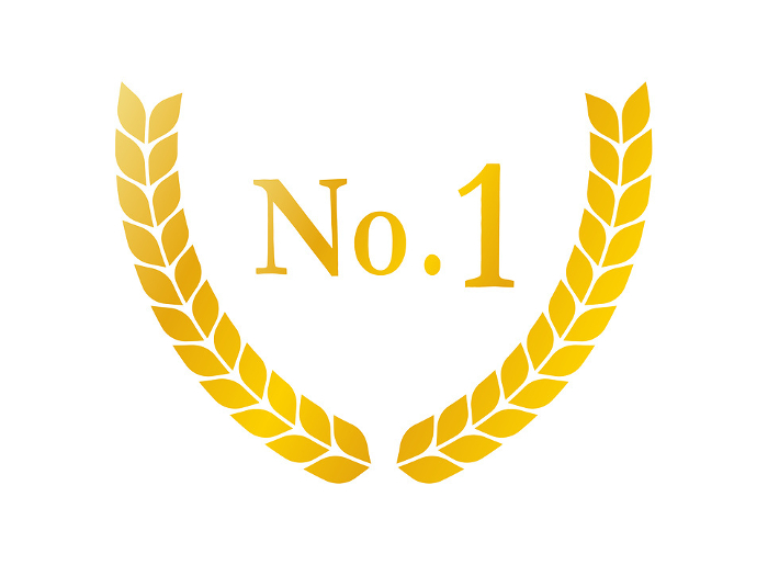 No. 1 emblem design shining in gold