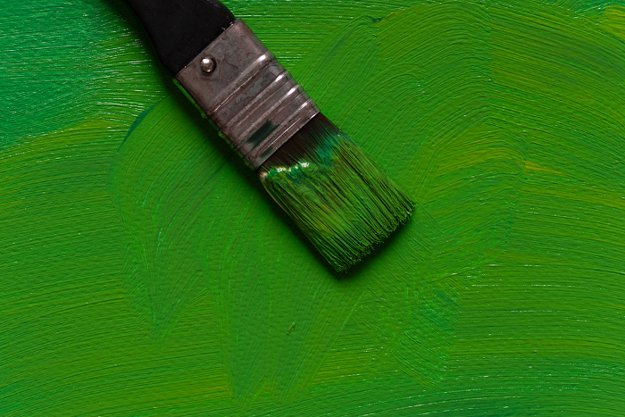 paint (paint) green