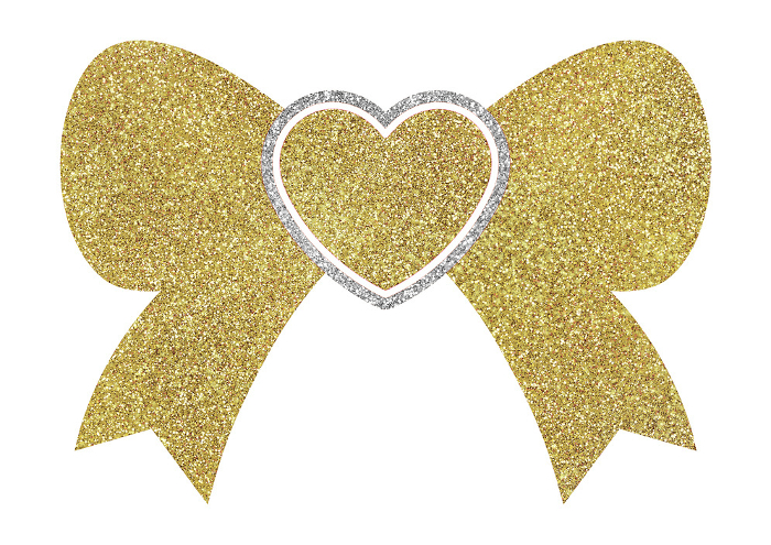 Clip art Heart and ribbon Silver Gold