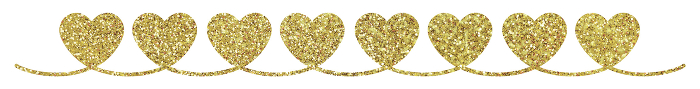 Backgrounds Web graphics String of hearts Gold
