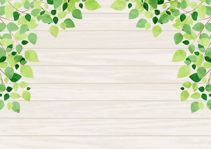 leaf, board, arch, background, illustration, horizontal, cute