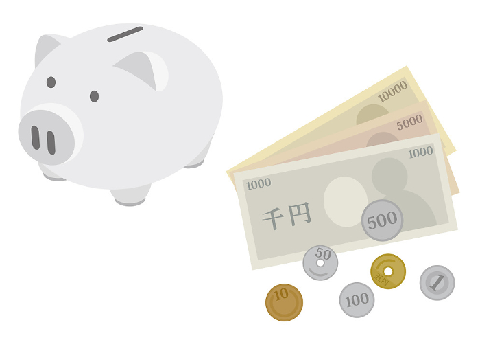Clip art of money and piggy bank_2
