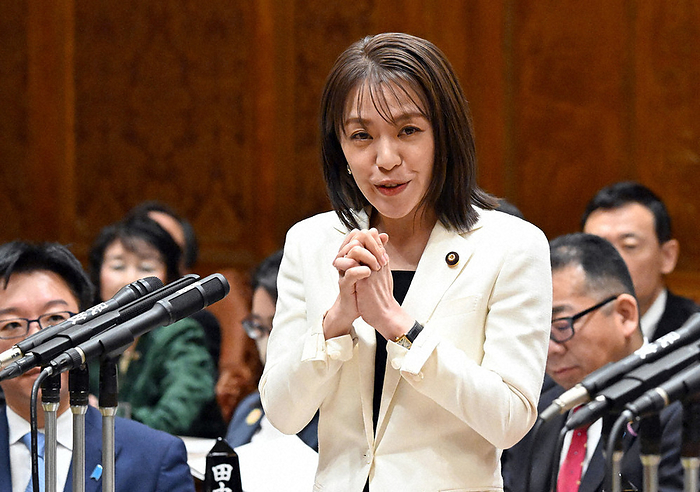 Budget Committee of the House of Councillors Eriko Imai of the Liberal Democratic Party asks a question at the Budget Committee of the House of Councillors in the Diet on March 18, 2024, at 9:26 a.m. Photo by Mikiharu Takeuchi