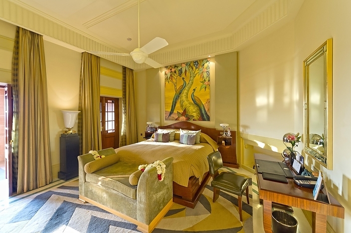 Ameid Bhawan Palace, Jodhpur, India Bedroom of a suite, Palace Hotel, Umaid Bhawan Palace, Jodhpur, Rajasthan, India, Asia