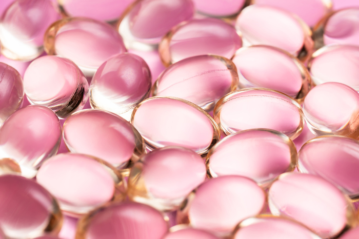 Pink Pills Medicine Supplement Pink Background