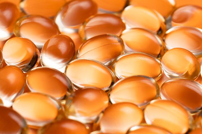 Orange Pills Medicine Supplement Orange Background