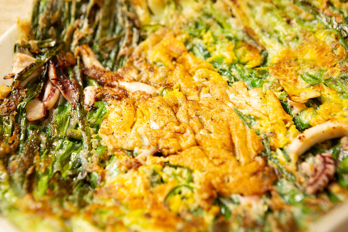 Seafood and Green Onion Korean Pancake
