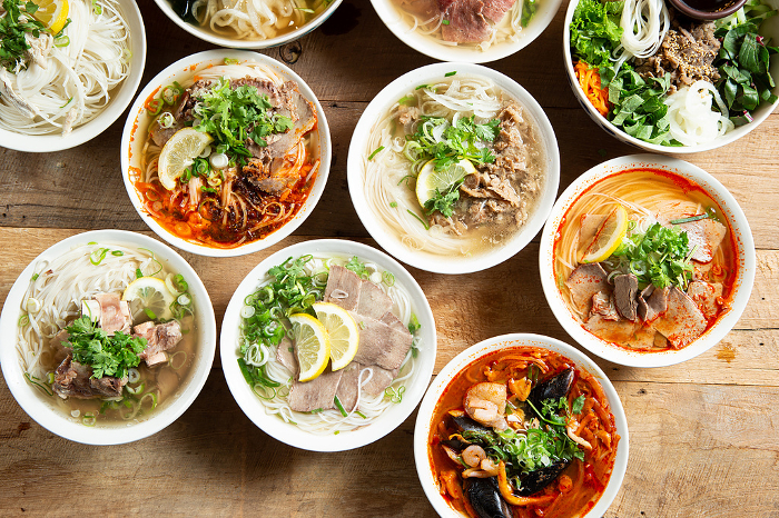 Pho and Bun Cha Vietnamese Cuisine Image