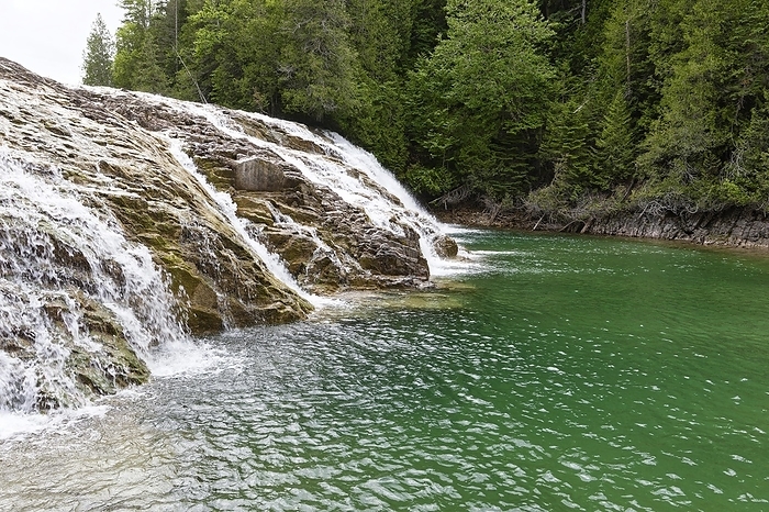 Emerald Falls, Portage River, Gaspesie, Province of Quebec, Canada, North America, by Guenther Schwermer