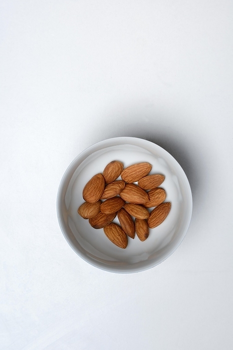 Almonds in shell, Prunus dulcis, by Jürgen Pfeiffer