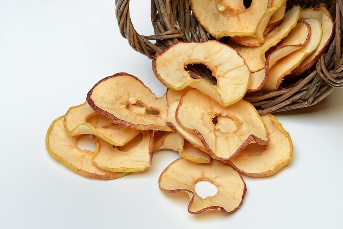 Dried apple rings, dried fruit, by Jürgen Pfeiffer