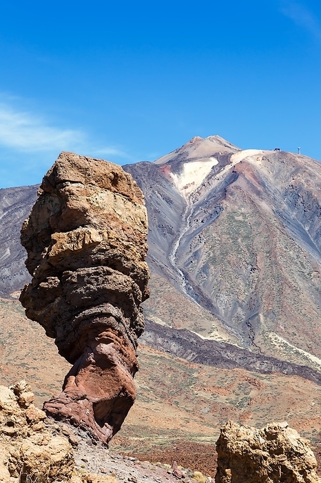 Peak of the volcano Teide on the Canary Islands highest mountain in Tenerife, Spain, Europe, by Markus Mainka
