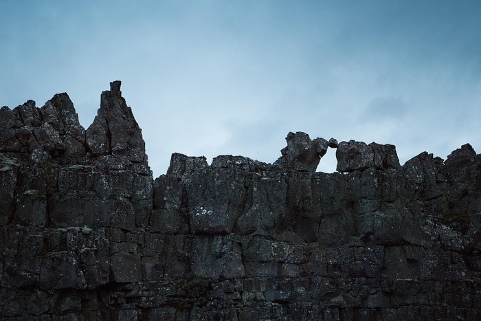 Iceland  ingvellir or Thingvellir or Pingvellir, Almannagj  Gorge, National Park, Rift Valley, Iceland, Europe, by Olaf Kr ger