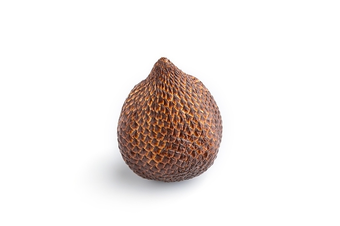 Salak or snake fruit isolated on white background. Side view, close up. Tropical, healthy food, summer, exotic, by ULADZIMIR ZGURSKI