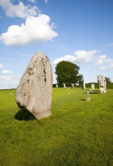 United Kingdom Neolithic stone circle and henge at Avebury, Wiltshire, England, UK, by Ian Murray