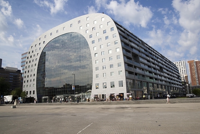 The Netherlands Markthal building in Binnenrotte, central Rotterdam, Netherlands, completed 2014 architects MVRDV, by Ian Murray