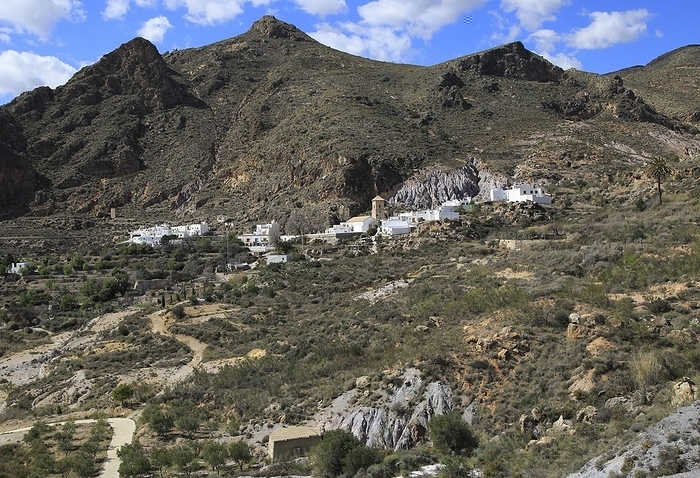 Spain Huebro village, Sierra Alhamilla mountains, Nijar, Almeria, Spain, Europe, by Ian Murray