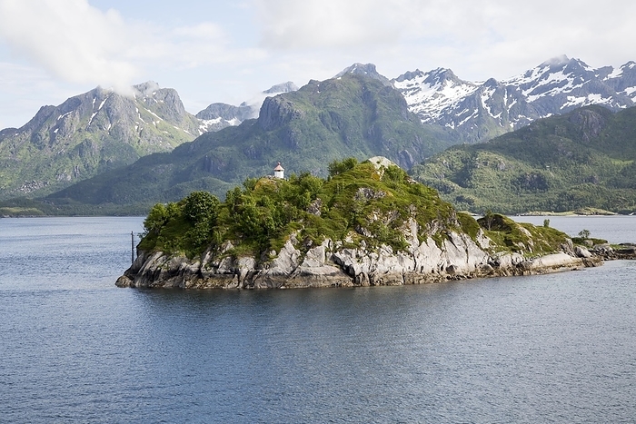 Norway Small island, a roche moutonnee glacial landform, southern coast of Hinnoya Island, Nordland, northern Norway, by Ian Murray