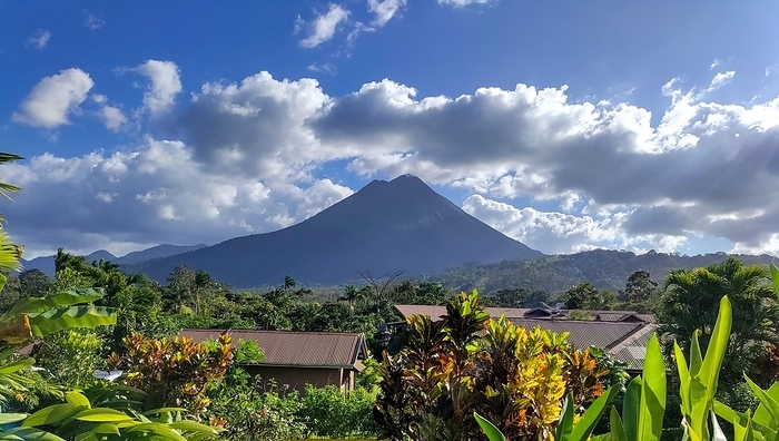 Costa Rica La Fortuna, Costa Rica, Arenal volcano. The active volcano last erupted from 1968 to 2010, Central America, by Jim West