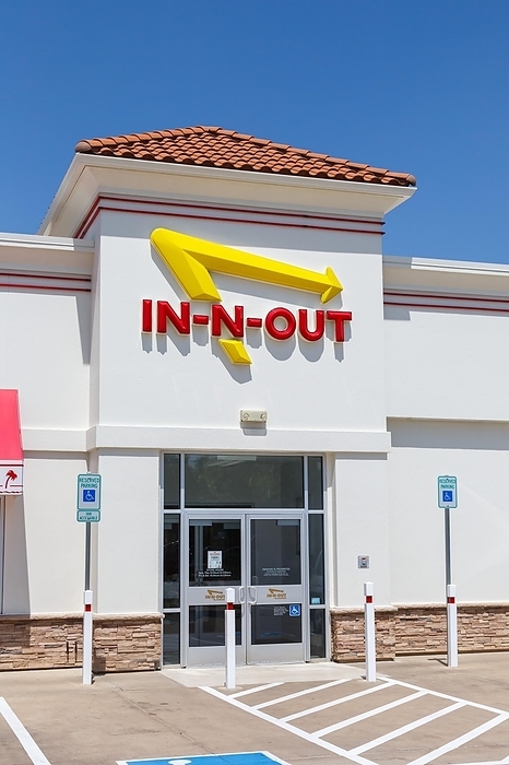America In N Out Burger branch of the fast food hamburger restaurant chain in Grapevine, USA, North America, by Markus Mainka