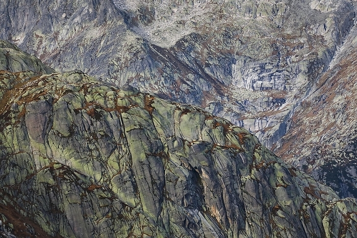 Switzerland Rock faces on the Grimsel Pass, Swiss Alps, Bern, Switzerland, Europe, by Patrick Frischknecht