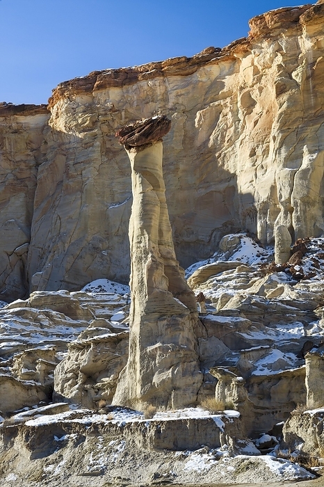 America Wahweap Hoodoos, White Hoodoos, Sandstone Sculptures, Grand Staircase Escalante National Monument, Utah, USA, North America, by Patrick Frischknecht