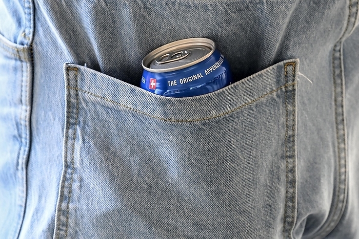 Trouser pocket Beer can, by Pius Koller