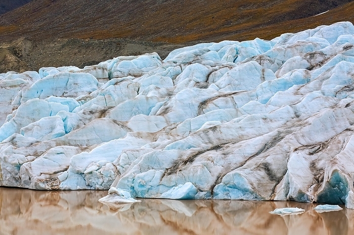 Norway Erikbreen glacier debouches in Liefdefjorden, fjord in Haakon VII Land on Spitsbergen, Svalbard, Norway, Europe, by alimdi   Arterra