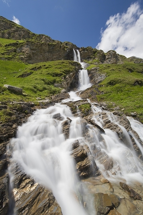 Austria Nassfeld waterfall in the Hohe Tauern National Park, Carinthia, K rnten, Austria, Europe, by alimdi   Arterra