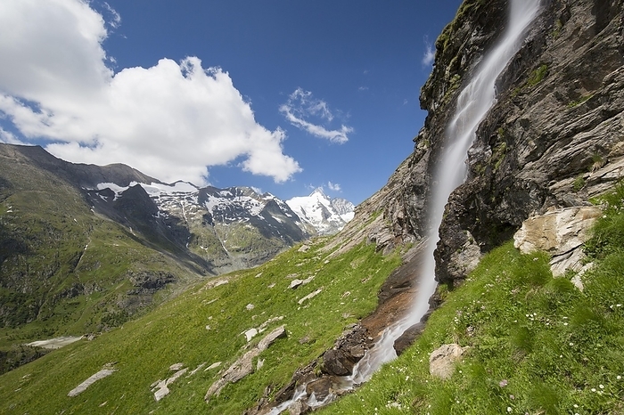 Austria Michl Bach waterfall in summer in the Hohe Tauern National Park, Carinthia, Austria, Europe, by alimdi   Arterra