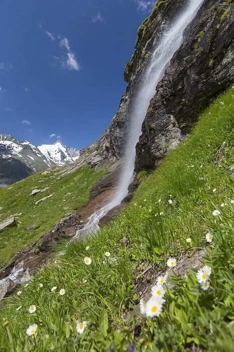 Austria Michl Bach waterfall in summer in the Hohe Tauern National Park, Carinthia, Austria, Europe, by alimdi   Arterra