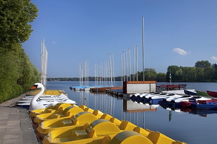 Germany Maschsee, an artificial lake in Hanover, Lower Saxony, Germany, Europe, by alimdi   Arterra   Sven Erik Arndt