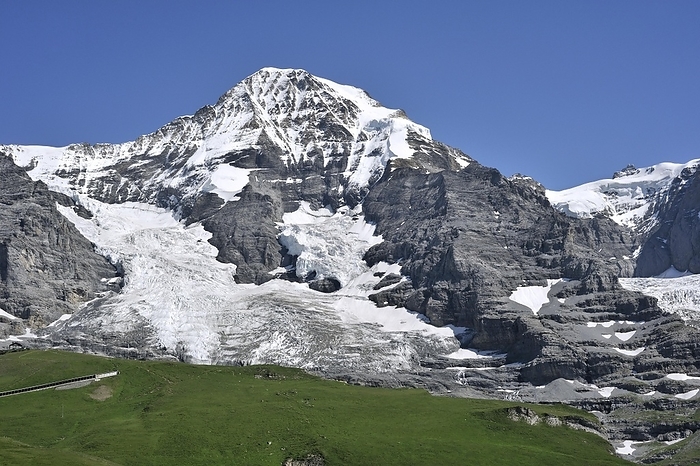 Switzerland The M nch forms part of a mountain ridge between the Jungfrau and the Eiger in the Bernese Alps, Switzerland, Europe, by alimdi   Arterra   Philippe Cl ment
