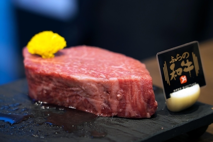 Wagyu beef Raw Japanese wagyu meat, steak, expensive delicacy also called Matsusaka beef, Kobe beef, Yonezawa beef, Tokyo, Japan, Asia, by alimdi   Arterra   Sven Erik Arndt