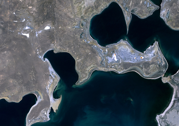 Aral Sea in 1986 Color satellite image of the Aral Sea in 1986., by Planet Observer Universal Images Group