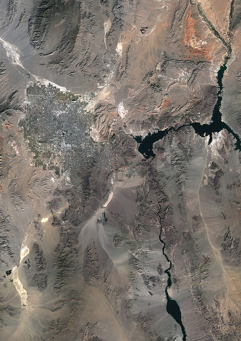 Las Vegas in 2022 Color satellite image of Las Vegas, Nevada in 2022., by Planet Observer Universal Images Group