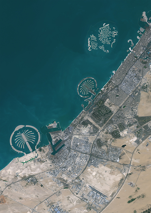 Dubai in 2022 Color satellite image of Dubai in 2022., by Planet Observer Universal Images Group