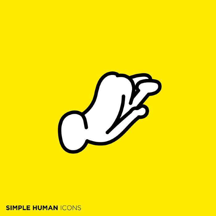 Simple Human Icon Series, Apathetic People